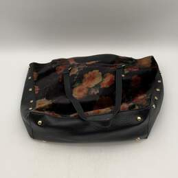 Enzo Angiolini Womens Multicolor Suede Inner Zipper Pockets Tote Bag Purse