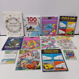 Bundle of 12 Assorted Adult Coloring Books