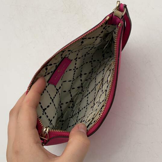 Kate Spade New York Womens Pink Inner Pocket Zipper Clutch Wristlet Wallet image number 3