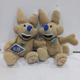 Copper The Coyote 2002 Olympics Mascot Toy 2pc Bundle