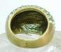 Heidi Daus Gold Tone Green Swarovski Crystal Dome Ring 15.5g image number 5