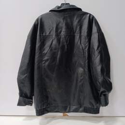 Automet Black Faux Leather/Pleather Jacket Size L alternative image