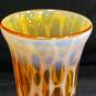 Vintage Hand Blown Opalescent Glass Vases image number 4