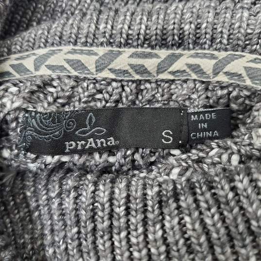 Prana WM's Organic Cotton Knit Gray Tone Abelle Turtleneck Sweater Size SM image number 4
