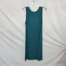 Tommy Bahama Turquoise & Brown Striped Sleeveless Midi Dress WM Size L alternative image