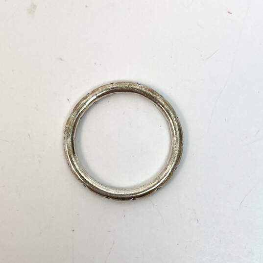 Designer Pandora 925 ALE Sterling Silver Clear CZ Droplets Stackable Ring image number 3