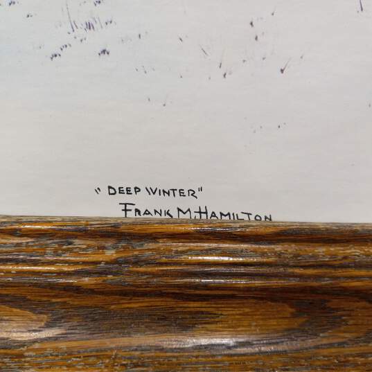 Deep Winter By Frank M. Hamilton Signed Framed Art Print image number 3