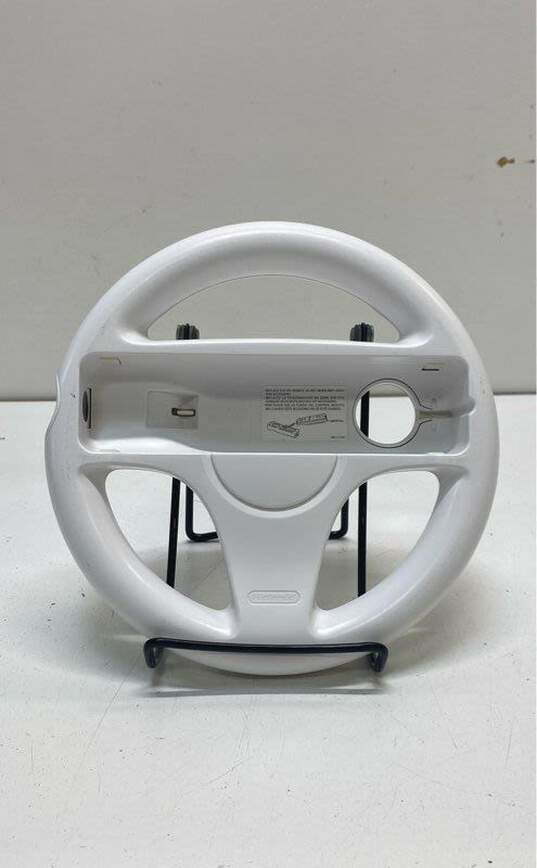 Set Of 2 Nintendo Wii Steering Wheels- White image number 2
