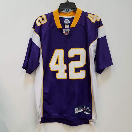 Mens Purple Minnesota Vikings Darren Sharper #42 Football NFL Jersey Size M image number 1