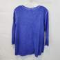 Chico's Lydia Lace 3/4 Sleeve Purple Fashion Top Women's Size 2 NWT image number 2
