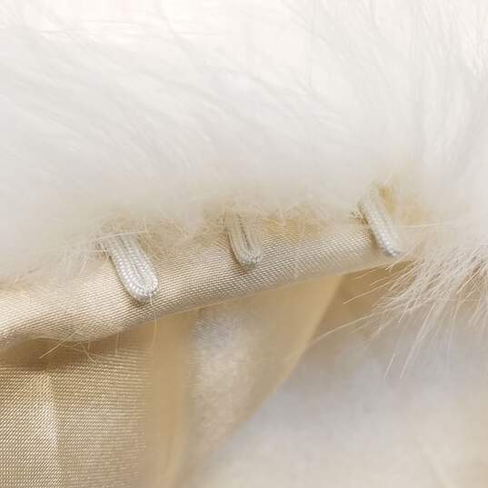 Unbranded White Fur Women's Shawl image number 5