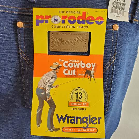 Wrangler Men Blue Cowboy Cut Jeans Sz 54 NWT image number 3
