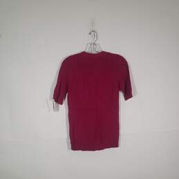 Womens Short Sleeve Regular Fit Knitted Henley Sweater Size Small