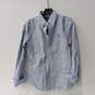 Ralph Lauren Custom Fit Blue Long Sleeve Button Up Dress Shirt Size M NWT image number 1