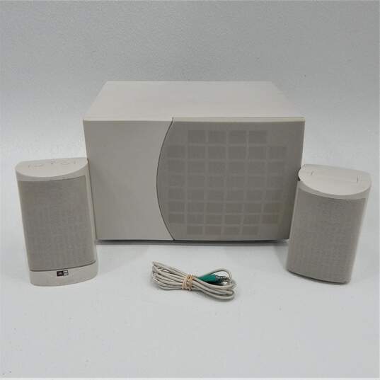 Compaq/JBL Pro Premium White Computer Speaker System (Set of 3) image number 1
