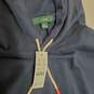 Unisex J.Crew Navy Blue Relaxed Fit Hoodie Sz XL image number 3