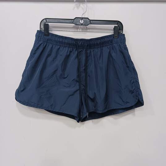 H&M Women's Blue Swim/Active Shorts Size L with Mesh Lining image number 1