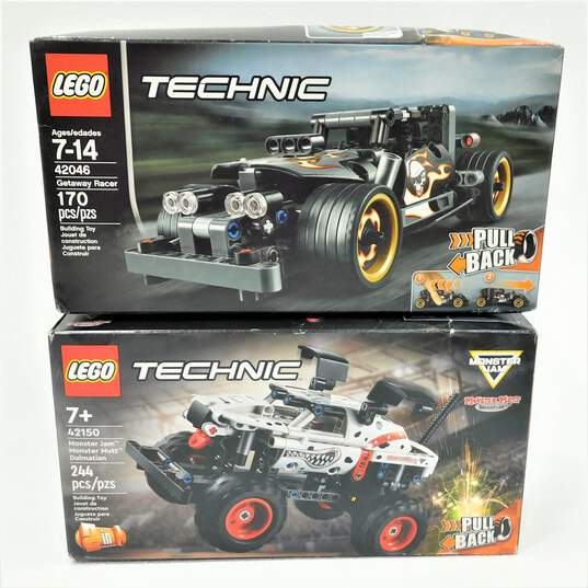 LEGO Technic Sealed 42046 Getaway Racer & 42150 Monster Jam Mutt Dalmatian image number 1