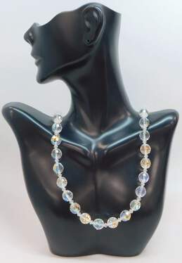 Vintage Aurora Borealis Faceted Bead Necklaces 216.4g alternative image