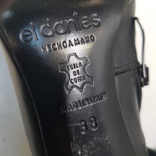 El Dantes Women Black Boots SZ 38 NIB image number 7