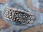 Journey By Lois Hill Sterling Silver Granulated Woven Ring 9.7g image number 2