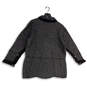 NWT Womens Black Wool Collared Long Sleeve Button Front Jacket Size XL image number 2