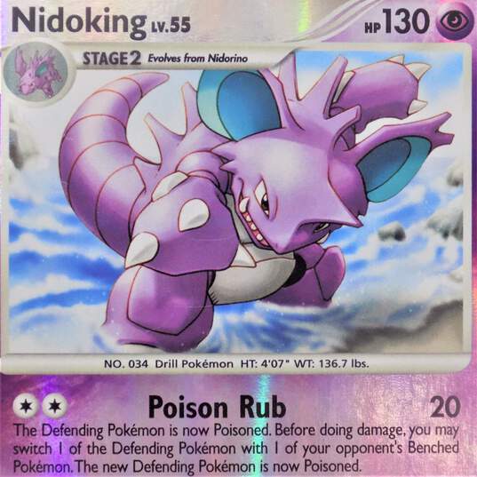 Pokémon TCG Nidoking Secret Wonders Reverse Holo Rare 34/132 NM image number 3