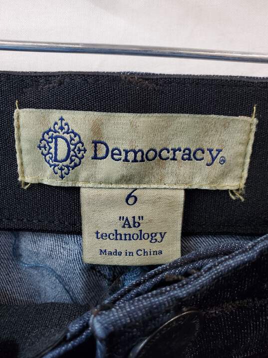 Democracy Ab Technology Indigo Straight Leg Jeans Size 6 image number 3