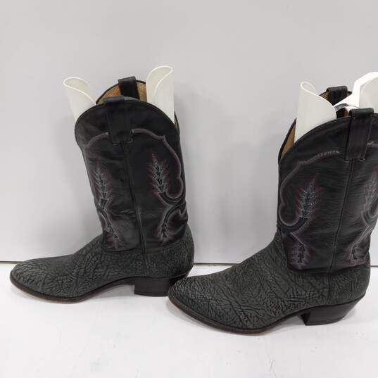 Abilene Men's Black Leather Western Boots Size 11D image number 2