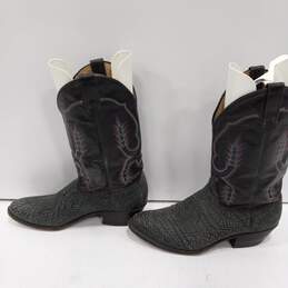 Abilene Men's Black Leather Western Boots Size 11D alternative image