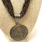 Designer Silpada 925 Sterling Silver Multi Strand Beaded Pendant Necklace image number 2