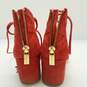 Michael Kors Strappy Red Suede Women's Heels Size 5M image number 5