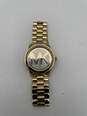 Womens Runway MK-5706 Gold Tone Analog Display Quartz Wristwatch 1.8Oz image number 2