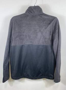 Adidas Womens Gray Fleece Pocket Long Sleeve Mock Neck 1/2 Zip Jacket Size M alternative image