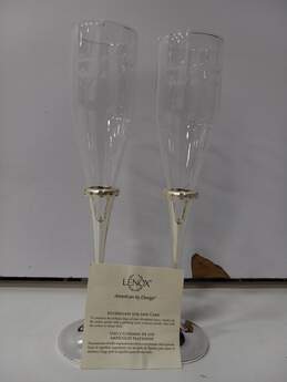 Lenox Devotion Flute Printed Wedding Glasses IOB alternative image