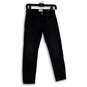 Womens Black Denim Dark Wash 5-Pocket Design Skinny Leg Jeans Size 23 image number 1