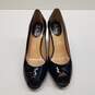 Cole Haan Black Patent Leather Peep Toe Pump Heels Shoes Size 8.5 B image number 4