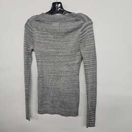 EXPRESS Grey V Neck Long Sleeve Sweater alternative image