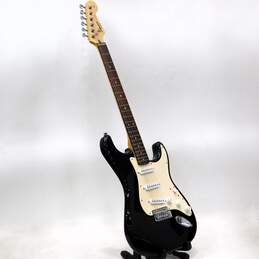 Squier by Fender Affinity Series Strat Model Black Electric Guitar w/ Gig Bag alternative image