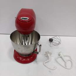 Hamilton Beach Red Stand Kitchen Mixer With Attachments