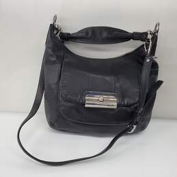 Coach Kristin Black Leather Hobo Shoulder Bag 16808