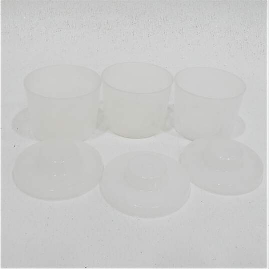 Lot of 3 LEGO Round Clear Plastic Pick-A-Brick Cups Canister Small 2002 image number 1