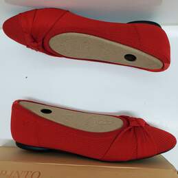 Vivaia Ruby Red Size 6.5 Wedge Slip-on Shoes IOB