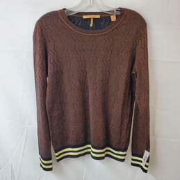 Scotch & Soda Glitter Brown Sweater Size S