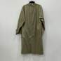 Burberry Mens Beige Long Sleeve Button Up Overcoat Size 52R With COA image number 2