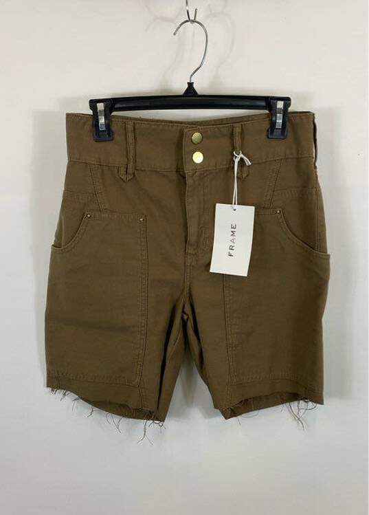 FRAME Brown Cargo Shorts - Size 27 image number 1