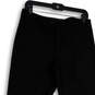 Womens Black Flat Front Straight Leg Pockets Regular Fit Dress Pants Size 6 image number 3