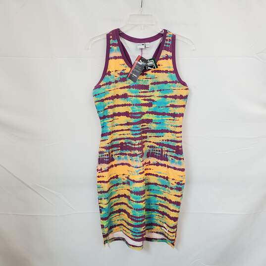 Puma Multicolor Tie Dye Patterned Sleeveless Dress WM Size L NWT image number 1