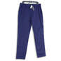 NWT Mens Navy Blue Flat Front Slash Pocket Core Temp Chino Pants Size 36X34 image number 1