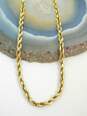 14K Gold Twisted Rope Chain Bracelet 3.5g image number 5